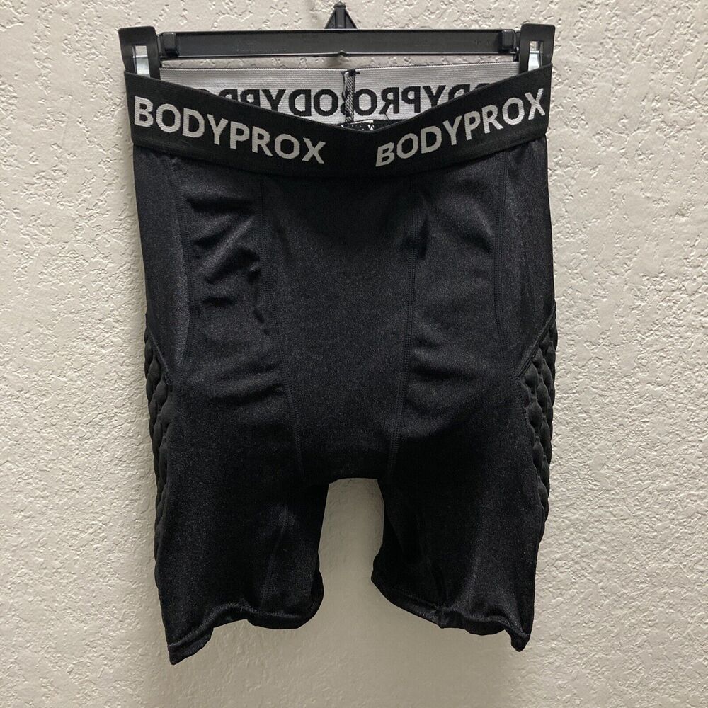 Bodyprox Baseball Sliding Compression Padded SHORTS Men Medium, black